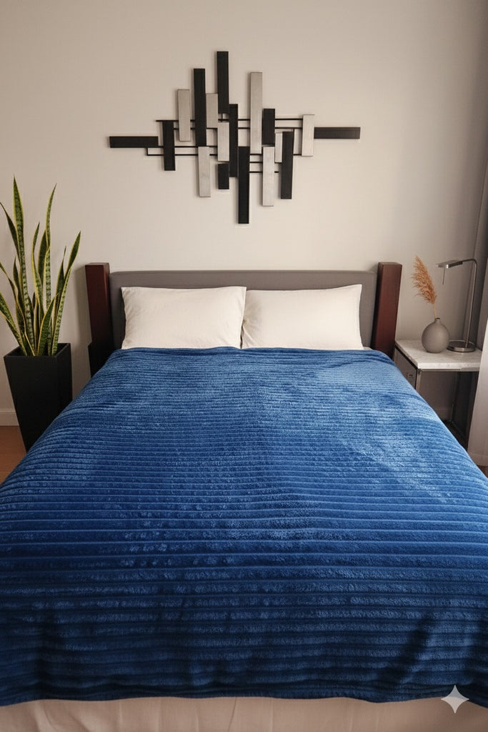 NATURAL LİFE CONCEPT LACİVERT ÇİFT KİŞİLİK BATTANİYE