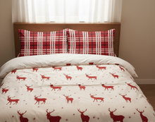 Görseli Galeri görüntüleyiciye yükleyin, Yılbaşı Konsepti %100 Pamuk Nevresim Takımı Çift Kişilik