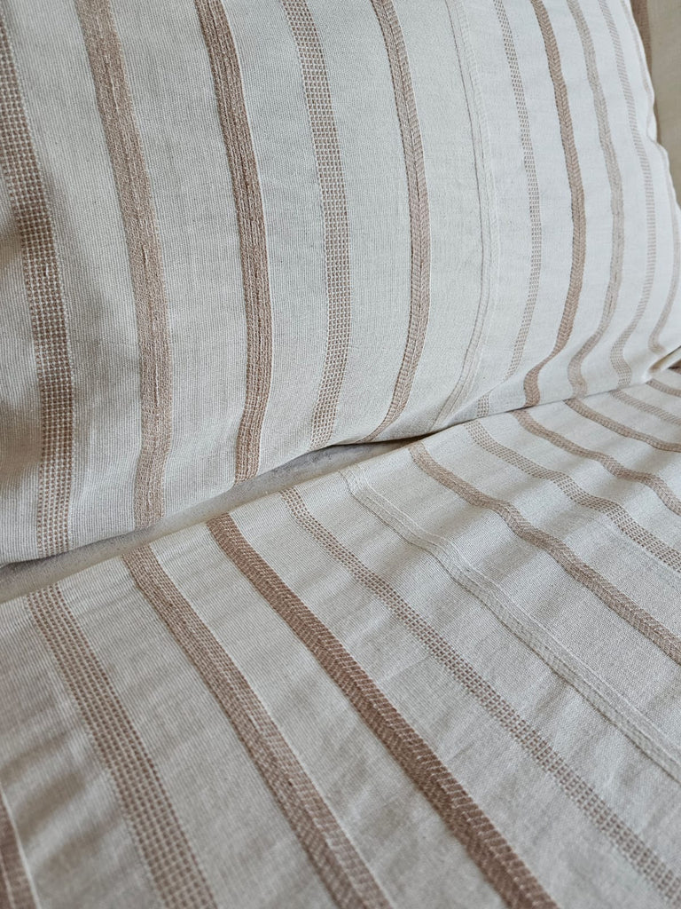 NATURAL LİFE CONCEPT ÇİZGİLİ KETEN NEVRESİM TAKIMI