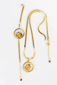 Yonca Kolye ve Bileklik Set