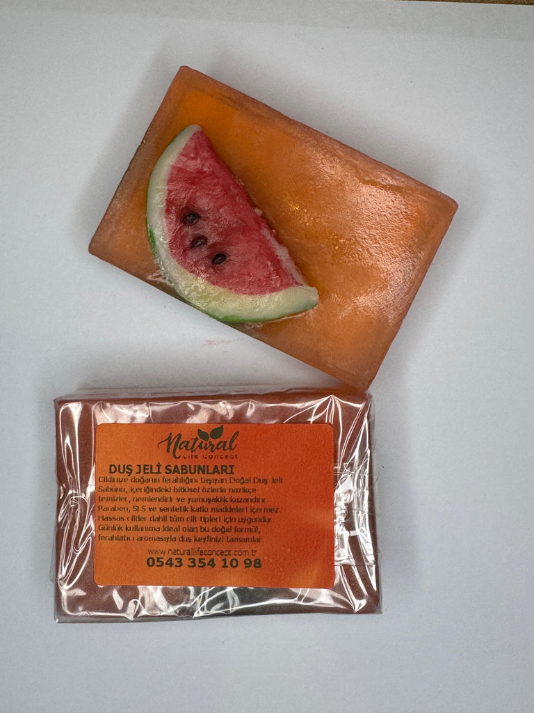 Doğal karpuzlu duş jeli sabunu