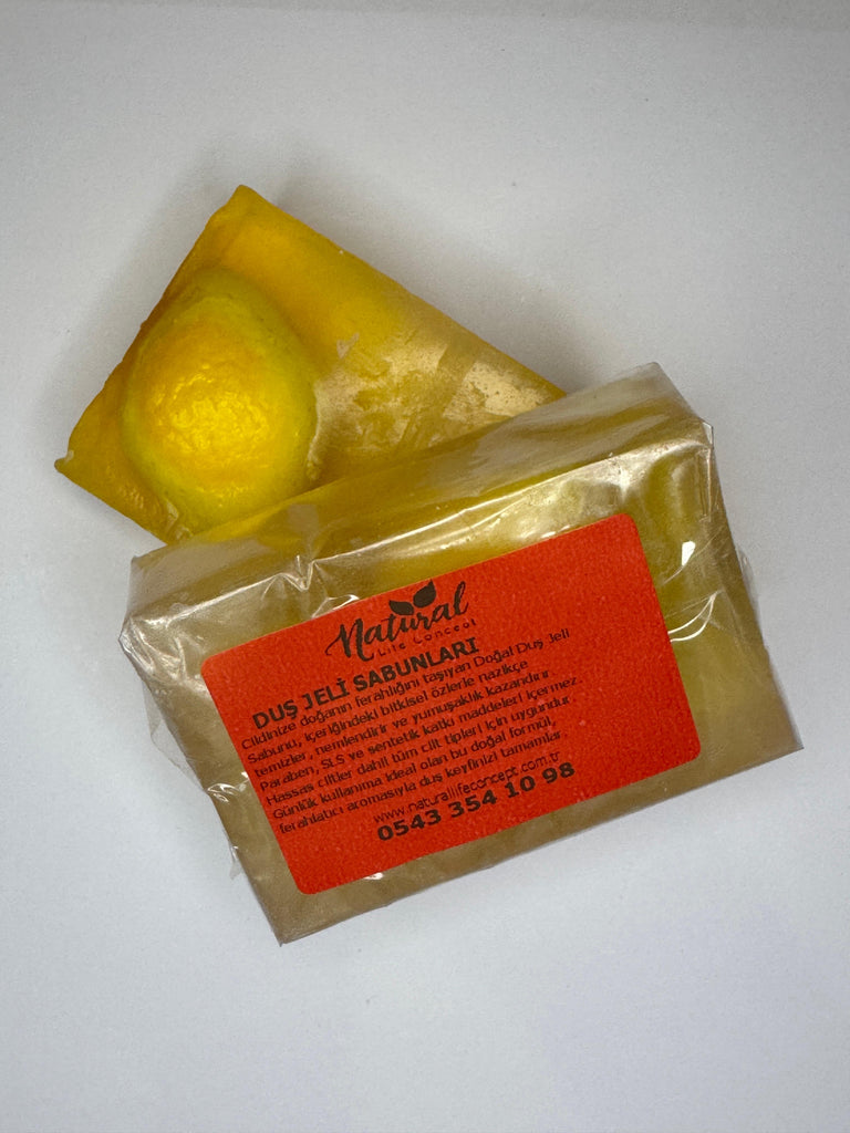 Doğal limonlu duş jeli sabunu